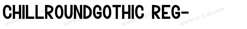 chillroundgothic reg字体转换